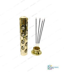 Brass  Swastik Tower Agardan 11"H